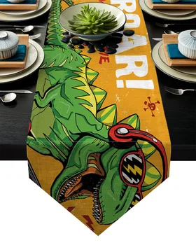 Dinosaur Guitar Music Retro Fashion Art Table Runner Table Flag Home Party Decorative Tablecloth Table Runners
Dinosaur Guitar Music Retro Fashion Art Table Runner Table Flag Home Party Decorative Tablecloth Table Runners