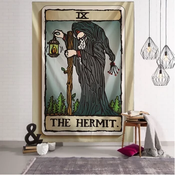 The hermit Tarot Card Indian Mandala Hippie Macrame Tapestry Wall Hanging Boho decor Psychedelic Witchcraft Tapestry
The hermit Tarot Card Indian Mandala Hippie Macrame Tapestry Wall Hanging Boho decor Psychedelic Witchcraft Tapestry