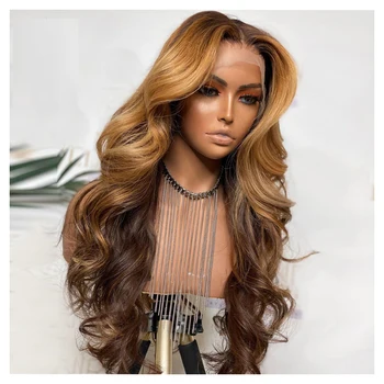Long Body Wave Ombre 1B27* Highlight Synthetic Lace Front Wigs For Black Women Middle Ratio Cosplay Wig Daily Wig
Long Body Wave Ombre 1B27* Highlight Synthetic Lace Front Wigs For Black Women Middle Ratio Cosplay Wig Daily Wig