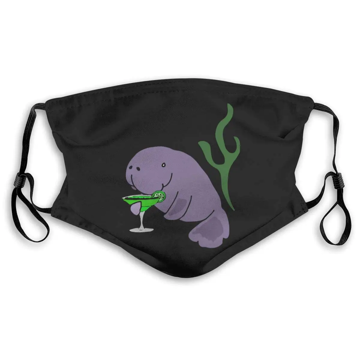Manatee Drinking Margarita Unisex Anti-Pollution Mask Dust Mask with Filter Mask Black
Manatee Drinking Margarita Unisex Anti-Pollution Mask Dust Mask with Filter Mask Black
