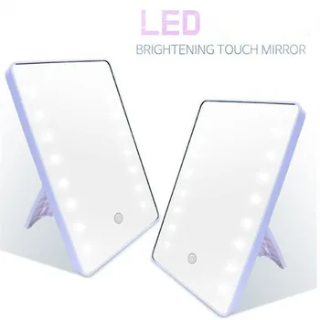 RUIMIO Makeup Mirror with 8/16 LEDs Cosmetic Mirror with Touch Dimmer Switch Battery Operated Stand for Tabletop Bathroom Travel
RUIMIO Makeup Mirror with 8/16 LEDs Cosmetic Mirror with Touch Dimmer Switch Battery Operated Stand for Tabletop Bathroom Travel