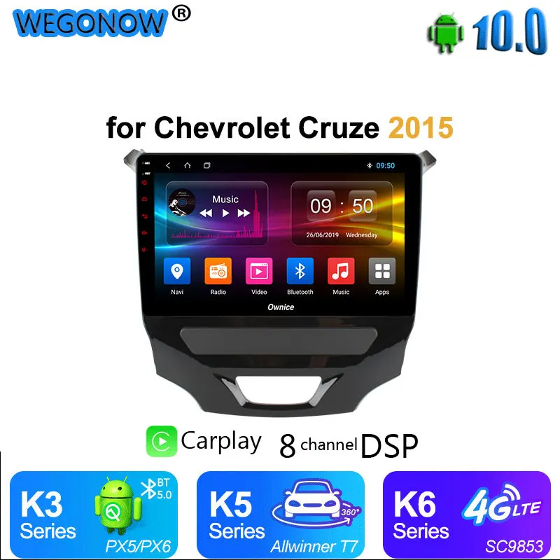 Ownice Android 10 Octa 8 Core автомобильный мультимедийный DVD carplay OBD радиостанция DAB + 4 аппарат