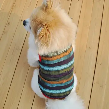 Spring and Summer Leisure Style Pets Dog Clothing Comfortable Breathable Fashion Colorful Striped Vest Bichon Small Dog Clothing
Spring and Summer Leisure Style Pets Dog Clothing Comfortable Breathable Fashion Colorful Striped Vest Bichon Small Dog Clothing