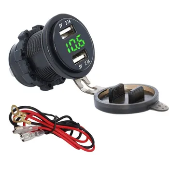 New Motorcycle Dual USB Car Charger Wiring Modified 4.2A Voltmeter Digital Display Power Adapter Quick Charging Cigarette
New Motorcycle Dual USB Car Charger Wiring Modified 4.2A Voltmeter Digital Display Power Adapter Quick Charging Cigarette