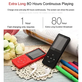 Mini Playback Mp3 Lossless Sound Music Player Fm Recorder Tf Card 80 Hours Mp3 Player with Headphone
Mini Playback Mp3 Lossless Sound Music Player Fm Recorder Tf Card 80 Hours Mp3 Player with Headphone
