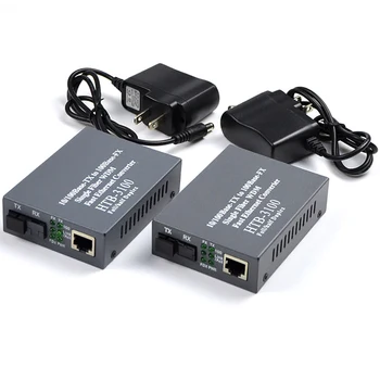 1 Pair Media Converter HTB-3100 Fiber Optical Single Mode Single Fiber SC Port 20KM External Power Supply
1 Pair Media Converter HTB-3100 Fiber Optical Single Mode Single Fiber SC Port 20KM External Power Supply