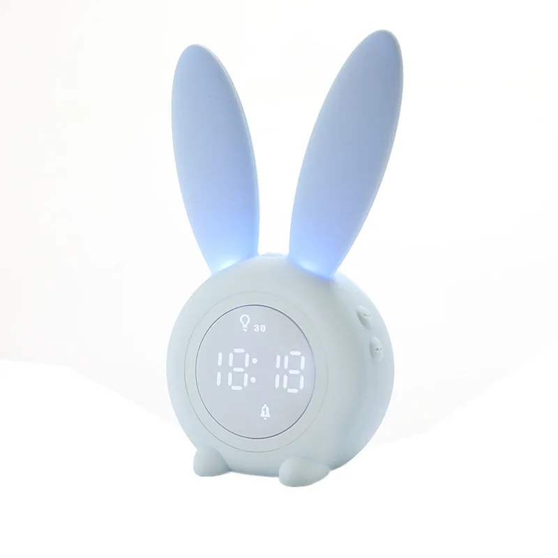 Intelligent Sensing Wake Up Charging Student Mute Alarm Clock Adorable Children's Rabbit Cartoon LED Timing Decorate Night Light
Intelligent Sensing Wake Up Charging Student Mute Alarm Clock Adorable Children's Rabbit Cartoon LED Timing Decorate Night Light