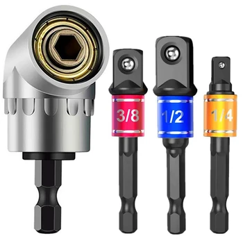 Impact Grade Power Hand Tools Driver Sockets Adapter Extension Set, 3Pcs Hex Shank Drill Nut Driver Bit Set + 105 Degree Right A
Impact Grade Power Hand Tools Driver Sockets Adapter Extension Set, 3Pcs Hex Shank Drill Nut Driver Bit Set + 105 Degree Right A
