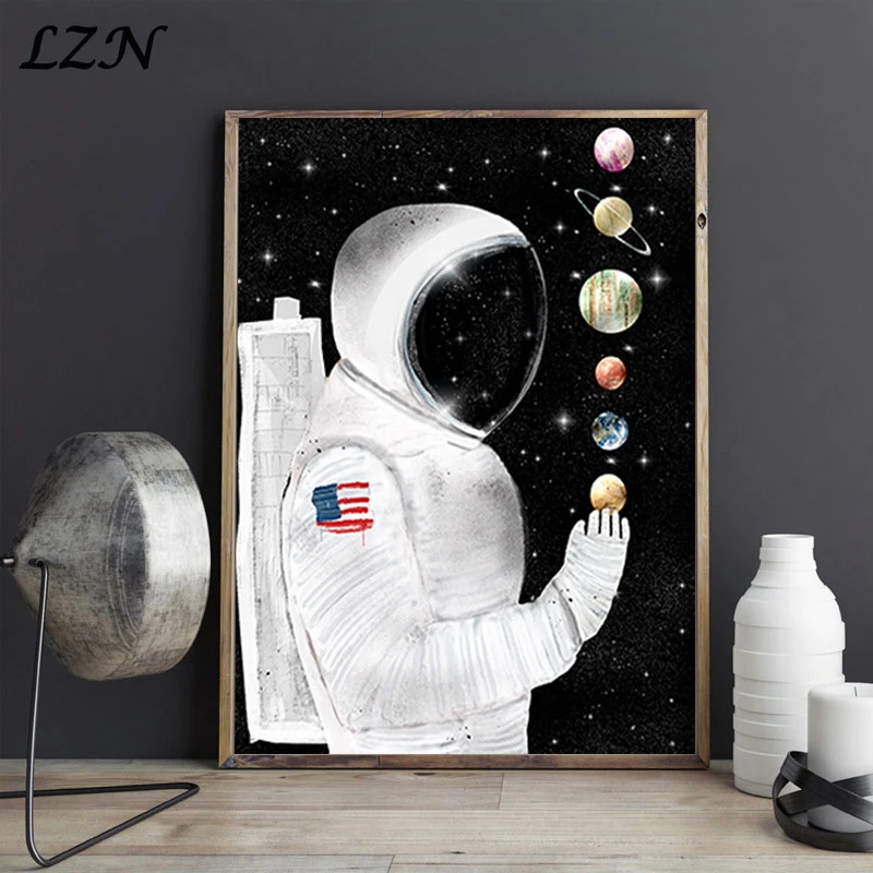 Art Posters Cartoon Canvas Prints Painting Wall Deco Astronaut Planet Drawing Animal Fox Picture for Kids Room Home Decoration
Art Posters Cartoon Canvas Prints Painting Wall Deco Astronaut Planet Drawing Animal Fox Picture for Kids Room Home Decoration