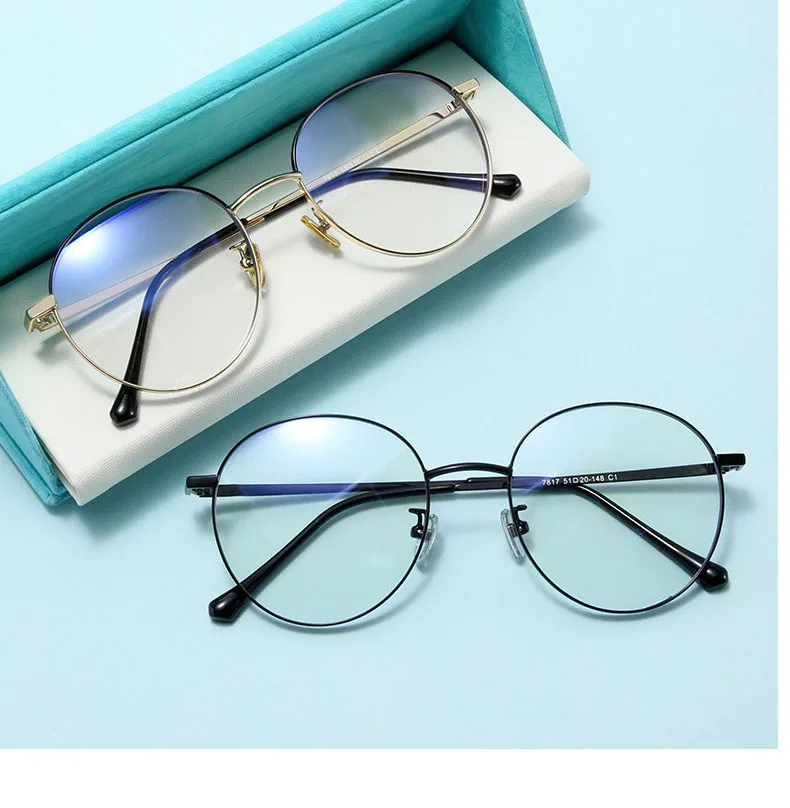 Owalne okulary korekcyjne z antyrefleksem – delikatne, metalowe cienkie ramki 9 H1d0e2fc84fcc4e5191f3c468550bd087i