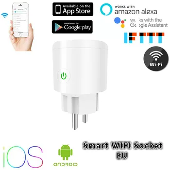 EU 10/16A Smart Home Plug Wireless WIFI Remote Control Socket Voice Control Smart Power Socket Support Alexa Google Home
EU 10/16A Smart Home Plug Wireless WIFI Remote Control Socket Voice Control Smart Power Socket Support Alexa Google Home
