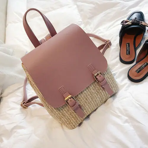 2019 New Fashion Straw Leather Bag Woven Backpack Casual Travel Beach Satchel School Bags 4 Color
2019 New Fashion Straw Leather Bag Woven Backpack Casual Travel Beach Satchel School Bags 4 Color