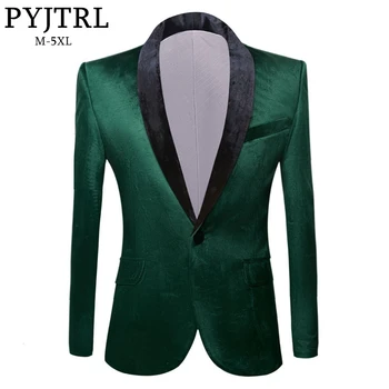 PYJTRL Men's Green Purple Pink Blue Gold Red Black Velvet Fashion Suit Jacket Wedding Groom Stage Singer Prom Slim Fit Blazers
PYJTRL Men's Green Purple Pink Blue Gold Red Black Velvet Fashion Suit Jacket Wedding Groom Stage Singer Prom Slim Fit Blazers
