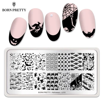 BORN PRETTY Rectangle Nail Stamping Plates Halloween Theme Stainless Steel Nail Stamp 12x6cm Nail Art Template Stencils
BORN PRETTY Rectangle Nail Stamping Plates Halloween Theme Stainless Steel Nail Stamp 12x6cm Nail Art Template Stencils
