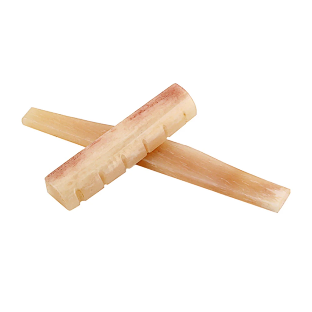 Guitar Buffalo Bone Bridge Saddle Nut, Saddle And Groin Pad For 6 String Acoustic Guitar Parts, Beige Guitar Buffalo Bone Bridge Saddle Nut, Saddle And Groin Pad For 6 String Acoustic Guitar Parts, Beige
