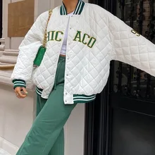 Fashion High Street Ladies Jacket Rhombus Lattice Letters Embroidered Autumn and Winter New Unique Design Overcoat Baseball
Fashion High Street Ladies Jacket Rhombus Lattice Letters Embroidered Autumn and Winter New Unique Design Overcoat Baseball