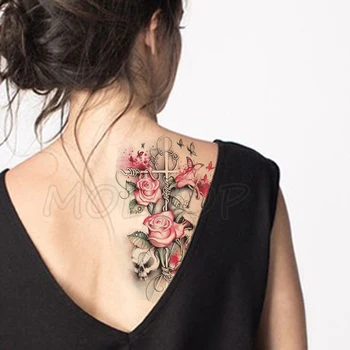Temporary Tattoo Stickers Cross Rose Skull Butterfly Fake Tatto Waterproof Tatoo Back Leg Arm Belly Big Size for Women Men Girl
Temporary Tattoo Stickers Cross Rose Skull Butterfly Fake Tatto Waterproof Tatoo Back Leg Arm Belly Big Size for Women Men Girl