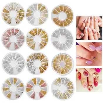 12Pcs/Set Mixed Colorful Nail Art Decoration Metal Stud Rivet Nail Art Decoration DIY Salon Accessories
12Pcs/Set Mixed Colorful Nail Art Decoration Metal Stud Rivet Nail Art Decoration DIY Salon Accessories