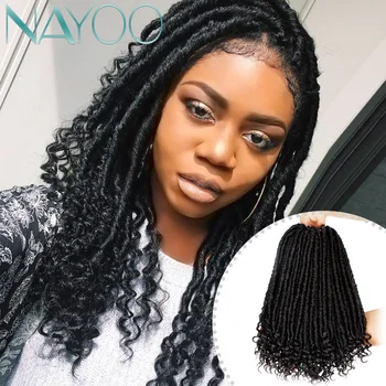 Nayoo Hair 16inch Locs Goddess Faux Locs Curly Ombre Braiding Hair Soft Braids Synthetic Crochet Braid Hair Exntension
Nayoo Hair 16inch Locs Goddess Faux Locs Curly Ombre Braiding Hair Soft Braids Synthetic Crochet Braid Hair Exntension