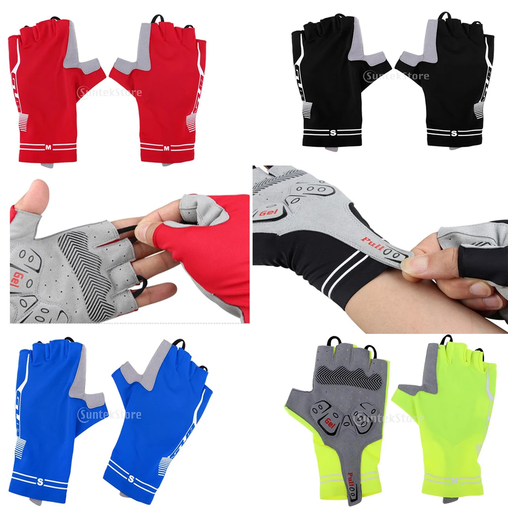 Perfeclan Summer Breathable Cycling Motorcycle Half Finger Gloves Gel Padded Glove Work Out Fitness Glove Men Women S-XL Perfeclan Summer Breathable Cycling Motorcycle Half Finger Gloves Gel Padded Glove Work Out Fitness Glove Men Women S-XL