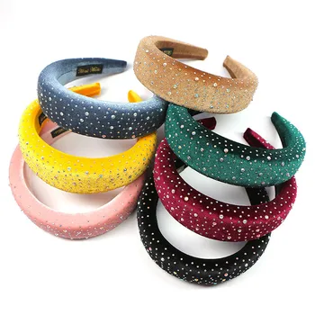 Free shipping sponge velvet women hairbands with Rhinestone vintage girl's headbands lady's headwear hair accessories 
Free shipping sponge velvet women hairbands with Rhinestone vintage girl's headbands lady's headwear hair accessories