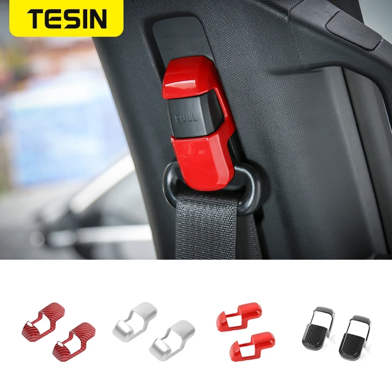 TESIN Car Styling Seat Safety Belt Button Cover Trim Safety Buckle Cover Strip Fit for Ford F150 2009+ 2015+ Car Accessories
TESIN Car Styling Seat Safety Belt Button Cover Trim Safety Buckle Cover Strip Fit for Ford F150 2009+ 2015+ Car Accessories