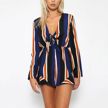 2020 New Sexy Bow Striped Women Jumpsuit Romper Summer Street Style Playsuit Long Sleeve Party Overalls Fashion Club Playsuits
2020 New Sexy Bow Striped Women Jumpsuit Romper Summer Street Style Playsuit Long Sleeve Party Overalls Fashion Club Playsuits