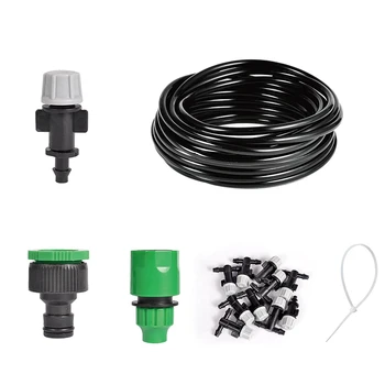 Home Garden Patio Misting Mini Flow Drip Irrigation Misting Cooling System with Mist Nozzle Sprinkler for Plant Flower
Home Garden Patio Misting Mini Flow Drip Irrigation Misting Cooling System with Mist Nozzle Sprinkler for Plant Flower