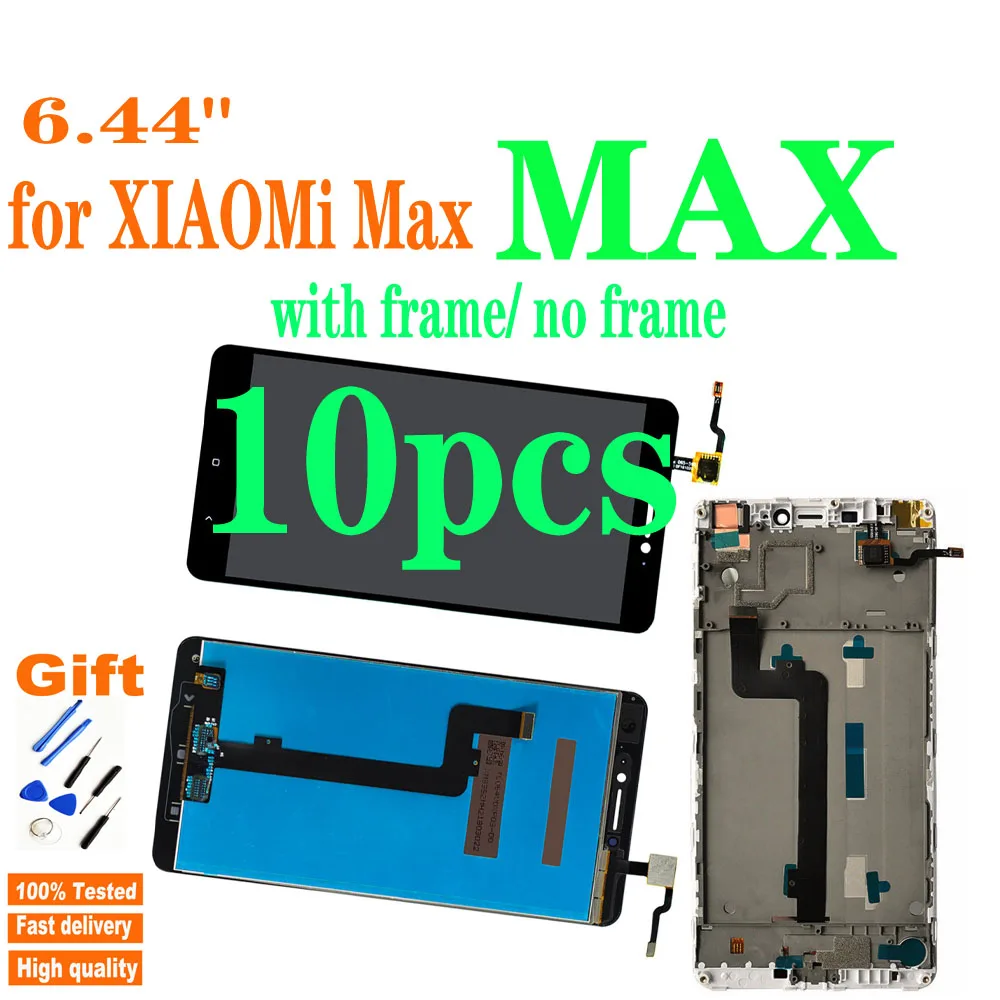 10pcs 6.44'' Replacement For Xiaomi Mi Max / Max Prime Full LCD DIsplay Touch Screen Digitizer Assembly Black / White 100% Teste
10pcs 6.44'' Replacement For Xiaomi Mi Max / Max Prime Full LCD DIsplay Touch Screen Digitizer Assembly Black / White 100% Teste