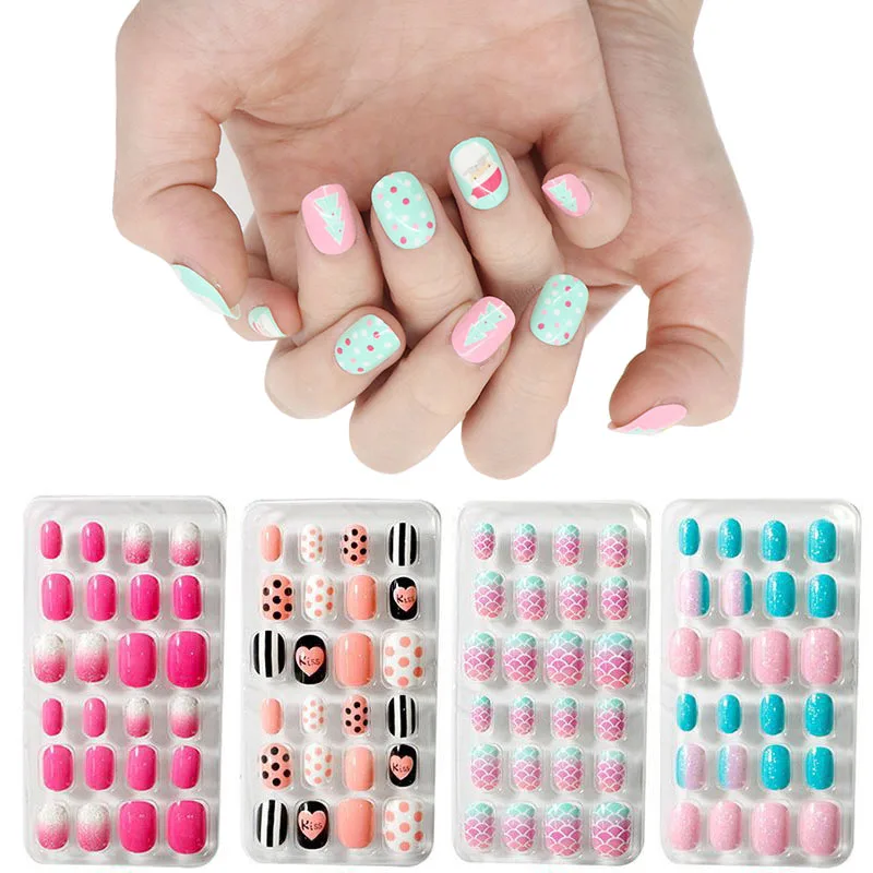 24 Pcs Kids False Nails Panda Fake Nails Rainbow Nail Tips Press on Nails Gradient Artifical Nails Cute French Tips Nail Tools
24 Pcs Kids False Nails Panda Fake Nails Rainbow Nail Tips Press on Nails Gradient Artifical Nails Cute French Tips Nail Tools