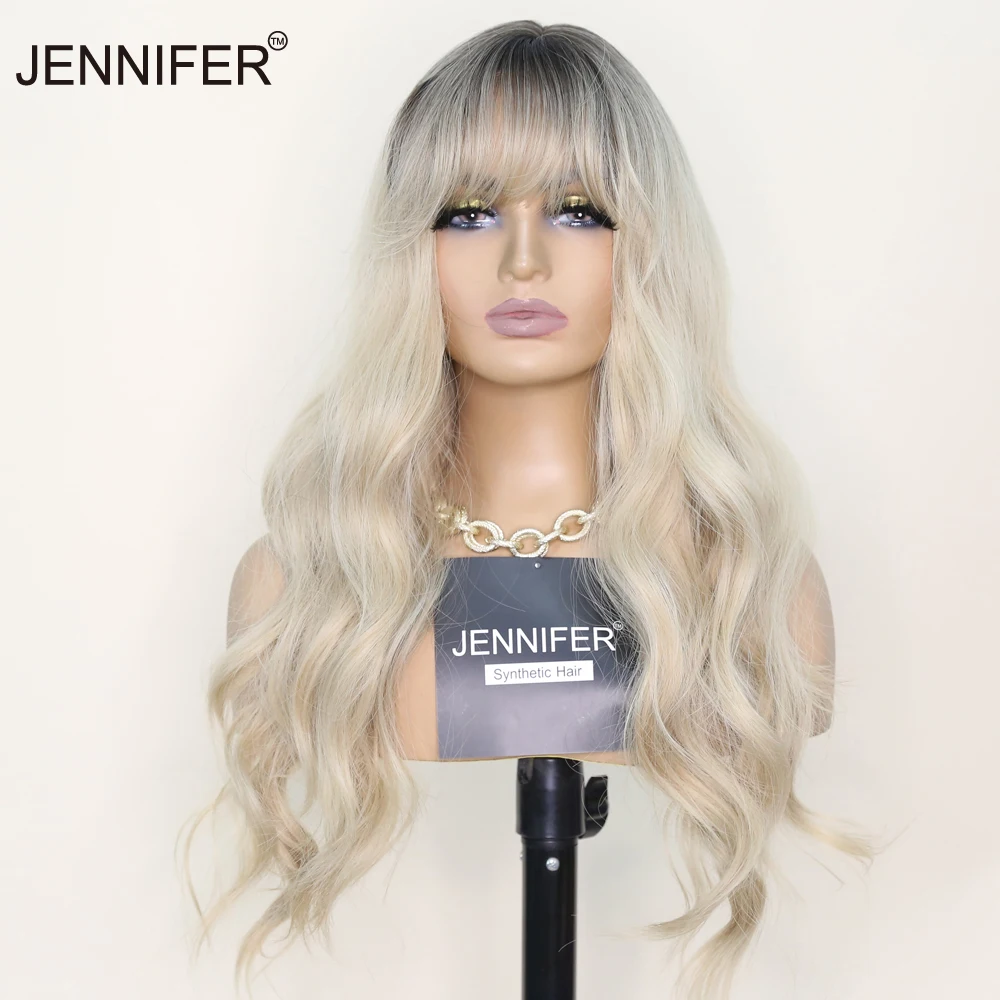 Synthetic Wigs Long Nature Wavy Brown/Pink Brown/Black/White tea 4 color wigs For women with bangs High Temperature Fiber
Synthetic Wigs Long Nature Wavy Brown/Pink Brown/Black/White tea 4 color wigs For women with bangs High Temperature Fiber