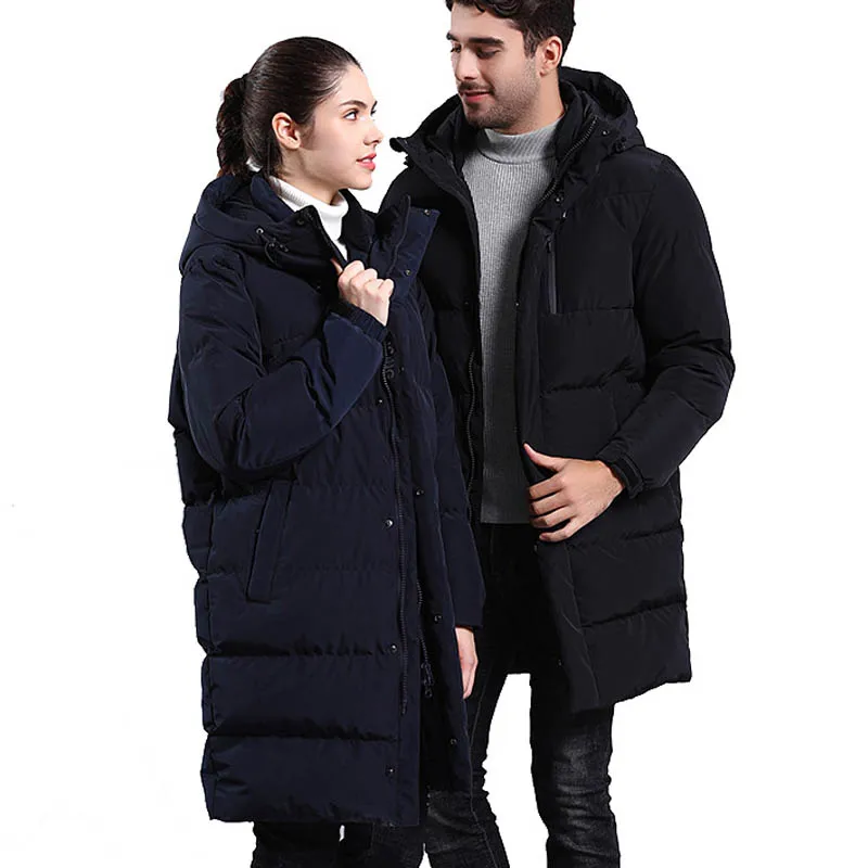 Winter Unisex Thick Down Jackets Brand Warm Solid Black/Dark Blue Hooded Long Overcoat Couple Plus Size 4XL Casual Parka Hombre
Winter Unisex Thick Down Jackets Brand Warm Solid Black/Dark Blue Hooded Long Overcoat Couple Plus Size 4XL Casual Parka Hombre