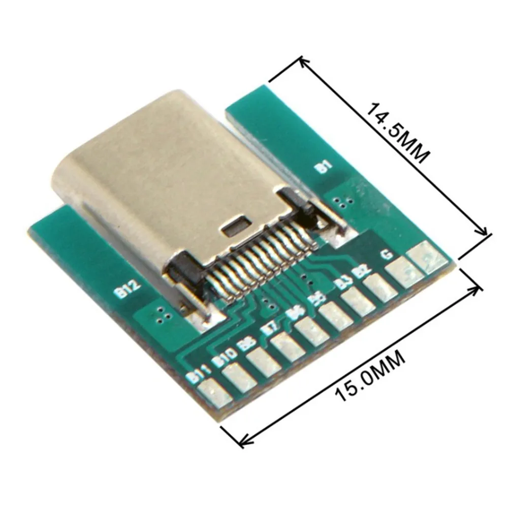 USB 3.1 Type C prise femelle connecteur Type SMT avec carte de circuit imprimé bricolage 24pin
USB 3.1 Type C prise femelle connecteur Type SMT avec carte de circuit imprimé bricolage 24pin