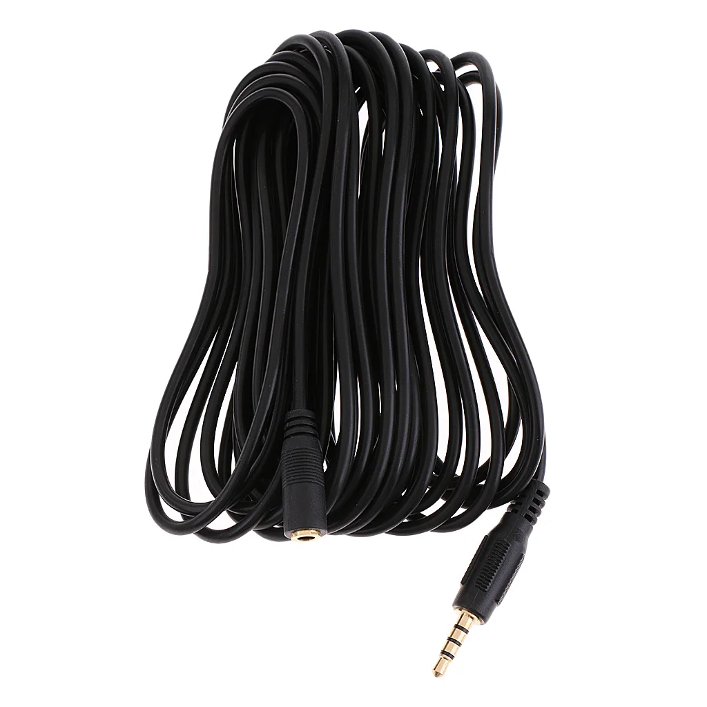 3.5mm Stereo Jack Headphone Extension Cable Aux Audio Wired Cord Lead for Computer Phone 6m 3.5mm Stereo Jack Headphone Extension Cable Aux Audio Wired Cord Lead for Computer Phone 6m