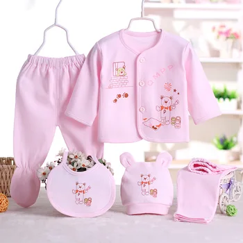 Cotton Newborn Baby Sets (5pcs/set) Clothes + Pants Infant Underwear Set Pajamas Clothing Suit For 0-3M Baby Clothes
Cotton Newborn Baby Sets (5pcs/set) Clothes + Pants Infant Underwear Set Pajamas Clothing Suit For 0-3M Baby Clothes