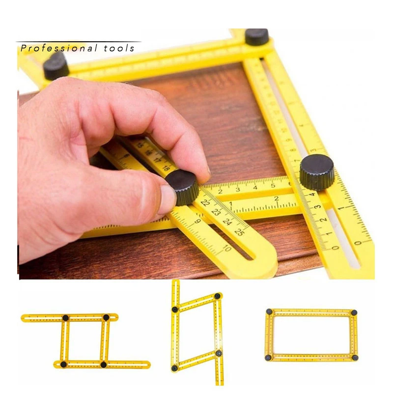 Aluminum Alloy Angle ruler Four-Sided Ruler Measuring Instrument Template Angle Tool Mechanism Slides
Aluminum Alloy Angle ruler Four-Sided Ruler Measuring Instrument Template Angle Tool Mechanism Slides