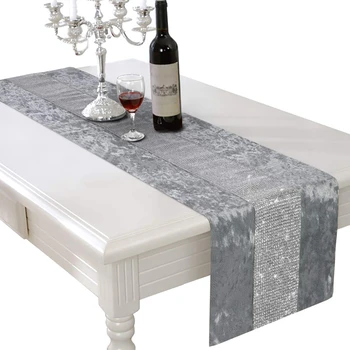 13 x 70 Inch Table Runner, Rectangular Coffee Dining Table Cloth Runners with Diamante Strip for Home Kitchen Party Wedding Deco
13 x 70 Inch Table Runner, Rectangular Coffee Dining Table Cloth Runners with Diamante Strip for Home Kitchen Party Wedding Deco