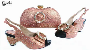 Popular Peach shoes with handbag set nice sandals and bag for lady GL1912-7 Heel Height 7.5cm
Popular Peach shoes with handbag set nice sandals and bag for lady GL1912-7 Heel Height 7.5cm