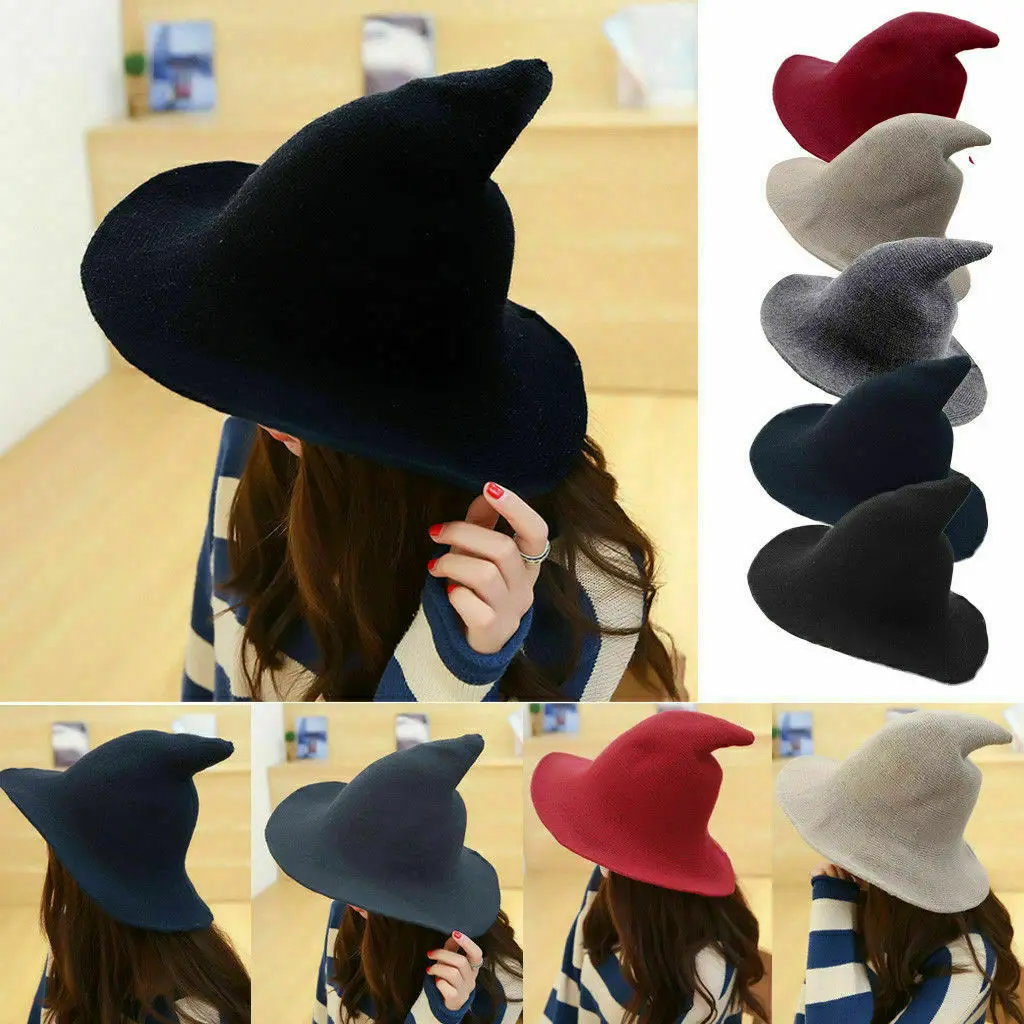 1 PCS Modern Halloween Witch Hat Woolen Women Lady Made From Fashionable Sheep Wool Halloween Party Hat Festival Party Hat
1 PCS Modern Halloween Witch Hat Woolen Women Lady Made From Fashionable Sheep Wool Halloween Party Hat Festival Party Hat