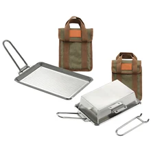 Outdoor Cookware Camping Folding Frying Pan Cooking Pot with Removable Handle Cooking Saucepan Set for Picnic Camping 
Outdoor Cookware Camping Folding Frying Pan Cooking Pot with Removable Handle Cooking Saucepan Set for Picnic Camping