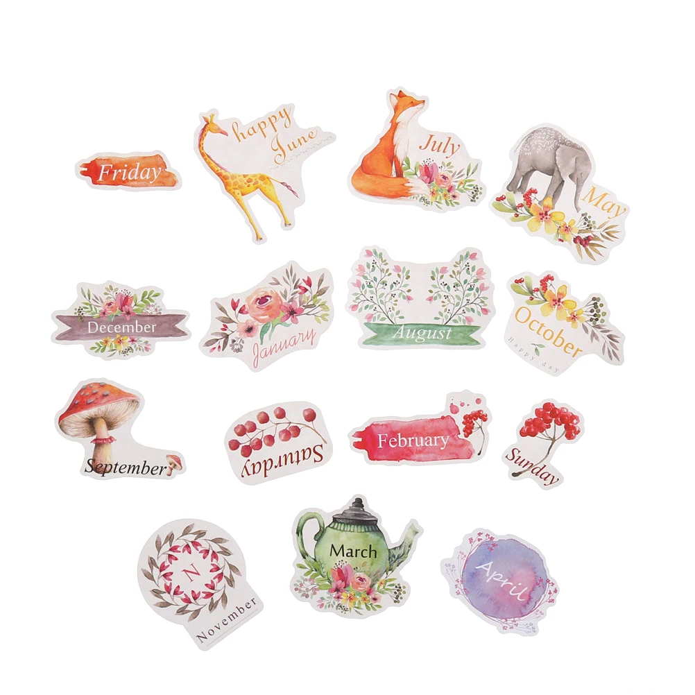 Vintage Cartoon Print Seal Sticker Plan Week Month Paper Stickers Decoration Label
Vintage Cartoon Print Seal Sticker Plan Week Month Paper Stickers Decoration Label