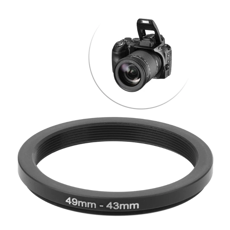 49mm To 43mm Metal Step Down Rings Lens Adapter Filter Camera Tool Accessory New L41F