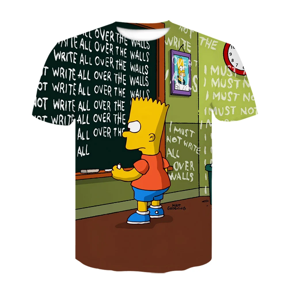 

The Simpsons 3D Printed summer T Shirt Homer Bart Simpson Men Women harajuku T-shirt oversized Tshirt Teenager fortniter Tees