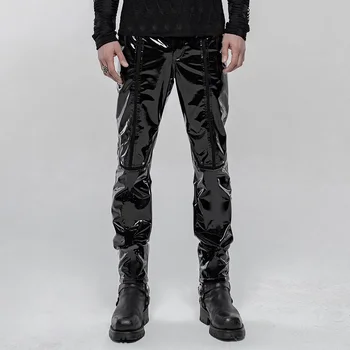 PUNKRAVE Men's Punk Mechanical Patent Pu Leather Trousers Daily Casual Fitted Pencil Pants
PUNKRAVE Men's Punk Mechanical Patent Pu Leather Trousers Daily Casual Fitted Pencil Pants