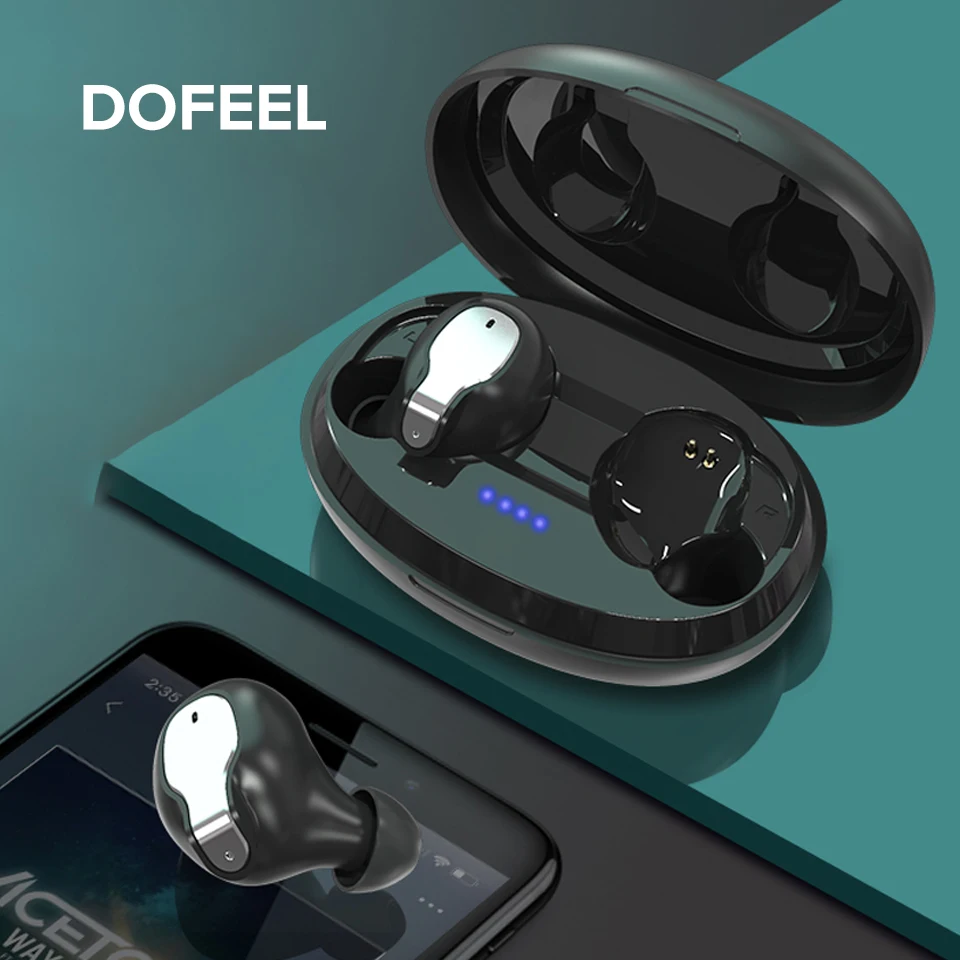 Wireless Bluetooth Earphone 5.0 TWS 9D Stereo Mini Noise Cancelling Sport Headphone Touch Earbuds with Dual Mic for Mobile Phone
Wireless Bluetooth Earphone 5.0 TWS 9D Stereo Mini Noise Cancelling Sport Headphone Touch Earbuds with Dual Mic for Mobile Phone