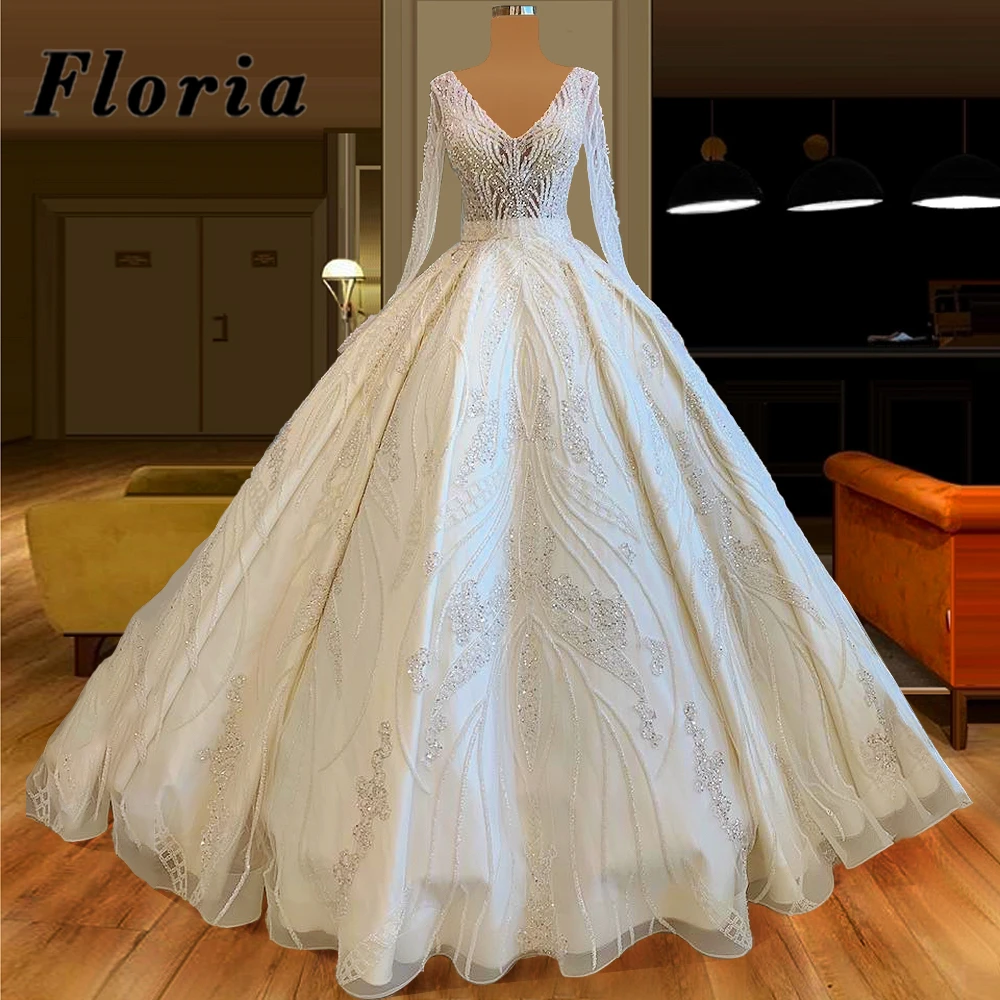 New Arrival Glitter Middle East V Neck Wedding Dresses Vestido De Novia 2020 Long Beaded Dubai Bride Saudi Arabia Bridal Gowns
New Arrival Glitter Middle East V Neck Wedding Dresses Vestido De Novia 2020 Long Beaded Dubai Bride Saudi Arabia Bridal Gowns