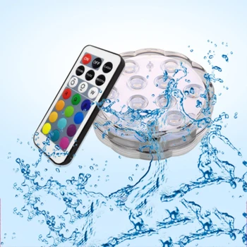 5050 RGB Submersible Lights Battery Powered Underwater Night Light Outdoor Vase Garden Pond Swimming Pool Party Decor Lamp JQ
5050 RGB Submersible Lights Battery Powered Underwater Night Light Outdoor Vase Garden Pond Swimming Pool Party Decor Lamp JQ