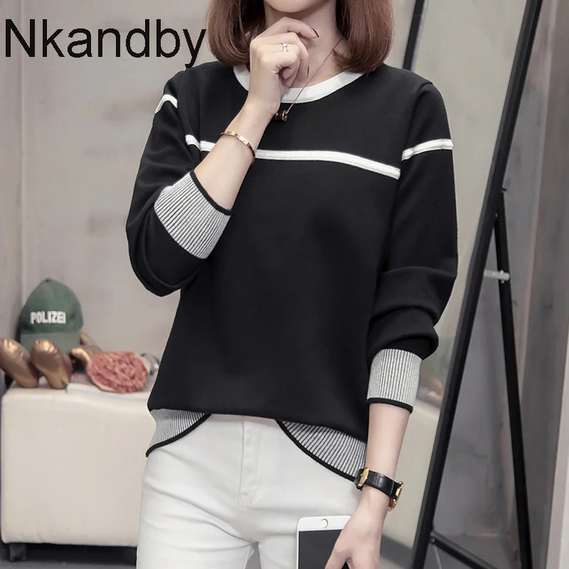 Plus Size Spell Color Knit Sweaters Women 2020 Autumn Winter Trendy Loose Korean Pullover Jumpers Oversized Lady Knitwwear Tops
Plus Size Spell Color Knit Sweaters Women 2020 Autumn Winter Trendy Loose Korean Pullover Jumpers Oversized Lady Knitwwear Tops