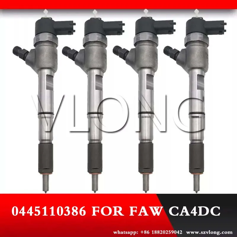

0445110386 Fuel Injector Spare Parts Nozzle 0 445 110 386 Common Rail Injector For YUNNEI POWER