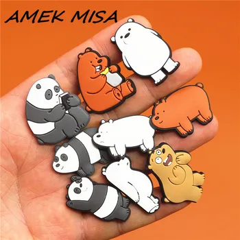 Cartoon Original Shoe Charm Panda Polar bear Brown bear Garden Shoe Accessories Buckle Decorations Fit Croc JIBZ Kids Gift X-mas 
Cartoon Original Shoe Charm Panda Polar bear Brown bear Garden Shoe Accessories Buckle Decorations Fit Croc JIBZ Kids Gift X-mas